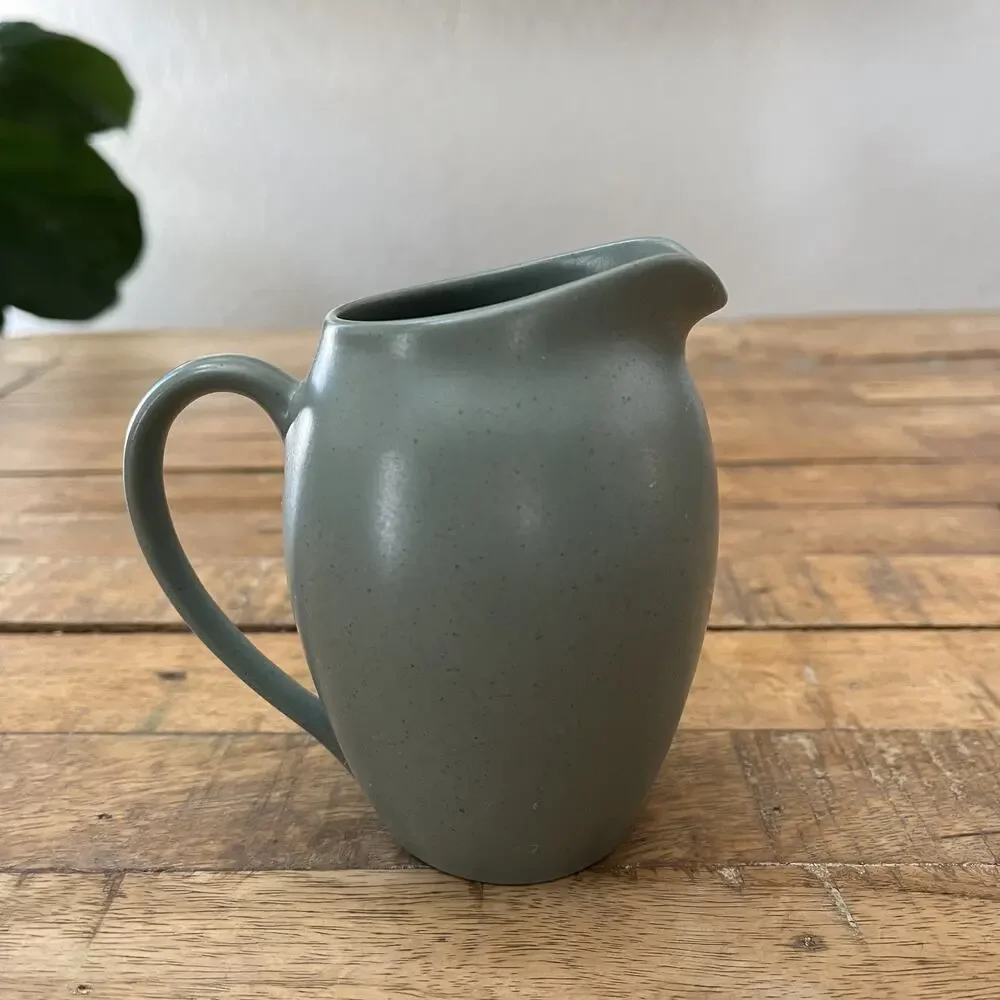 Noritake Creamer Colorwave Green 10oz Stoneware Speckled Green #8485